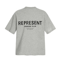 Representative slogan letters REP short sleeved American niche trendy brand high street summer pure cotton loose fitting men's and women's T-shirt