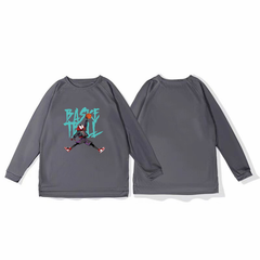 Spider Man Slam Dunk Mesh Quick Drying Sport Shoulder Long Sleeve T-shirt Training American Shooting Suit Running Breathable Autumn/Winter