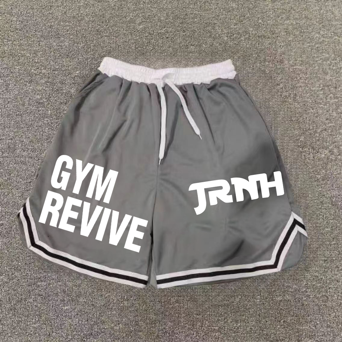 Printed American basketball shorts, quick drying mesh five quarter pants, training stripes, trendy sports, loose fit, fitness, running, summer