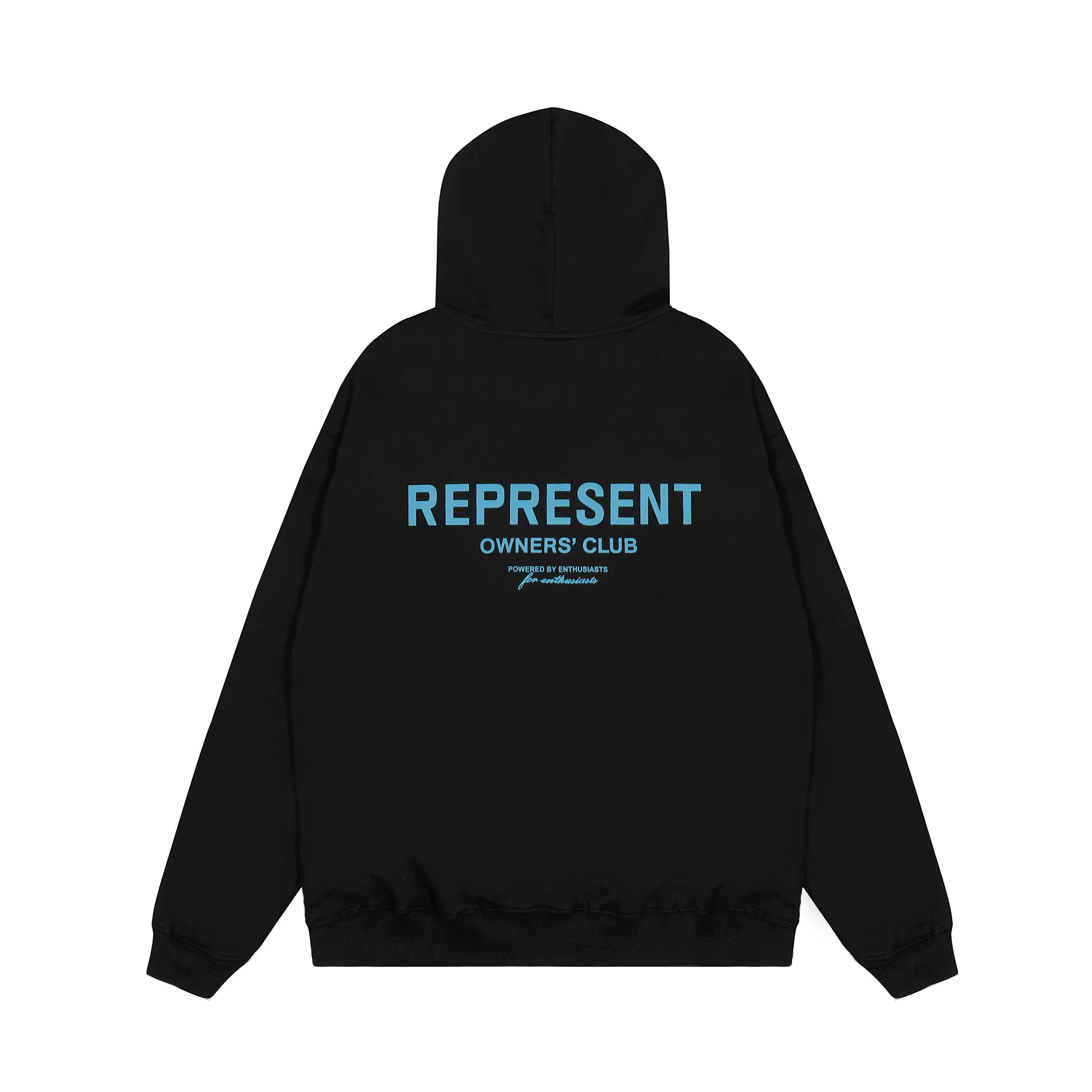 REPRESENT REP Limited Edition Slogan Printed Hoodie High Street Hip Hop Loose Casual Couple Hoodie