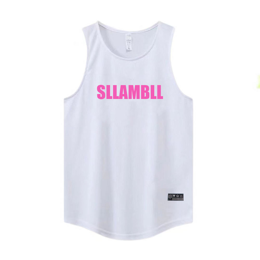 Basketball Quick drying Mesh American Training Fitness Tank Top Shooting Summer Loose Round Neck Breathable and Moisture Absorbing Running Sleeveless