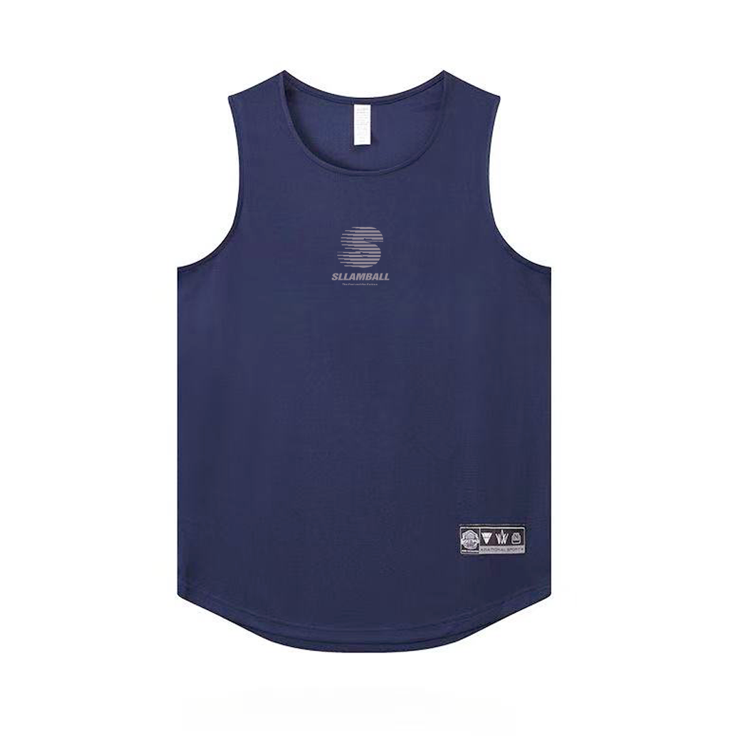 2025 Summer New Training Tank Top Loose Round Neck Sweat Absorbing Basketball Quick drying Throwing Suit Sleeveless Mesh Breathable