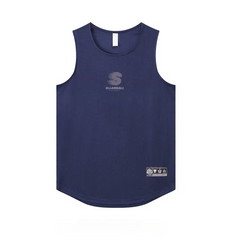 2025 Summer New Training Tank Top Loose Round Neck Sweat Absorbing Basketball Quick drying Throwing Suit Sleeveless Mesh Breathable