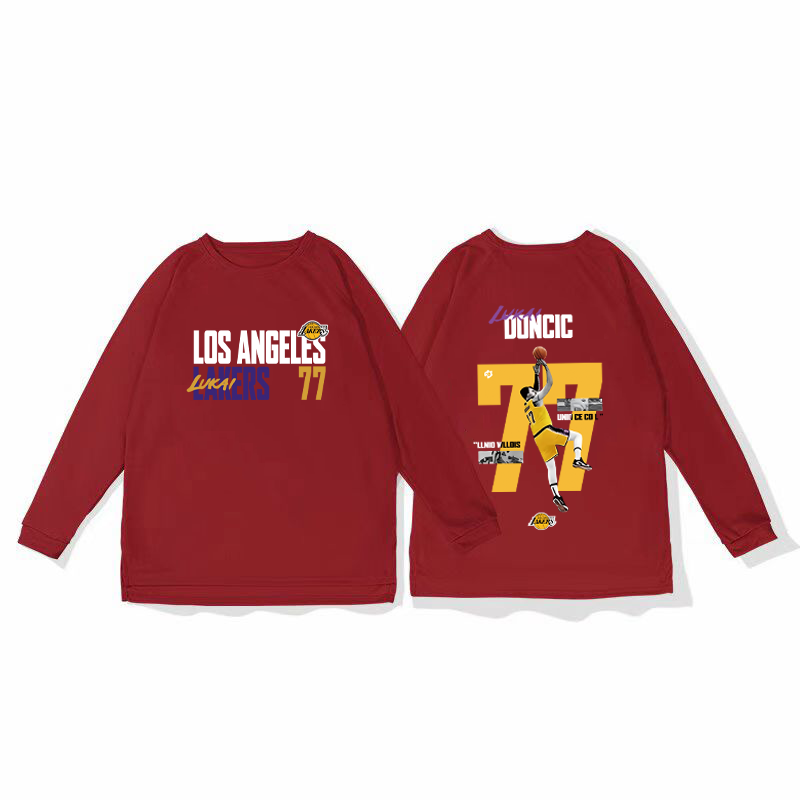 Lakers Dongqi basketball training uniform, quick drying sports top, autumn and winter running fitness shooting suit, long sleeved loose winter