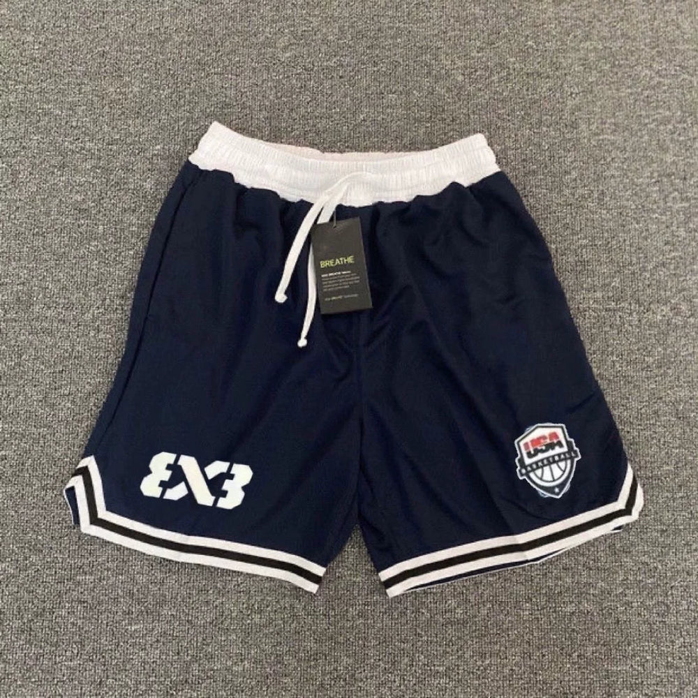 American shorts basketball 3v3 training five point shorts quick drying mesh three on three master tournament sports loose casual pants