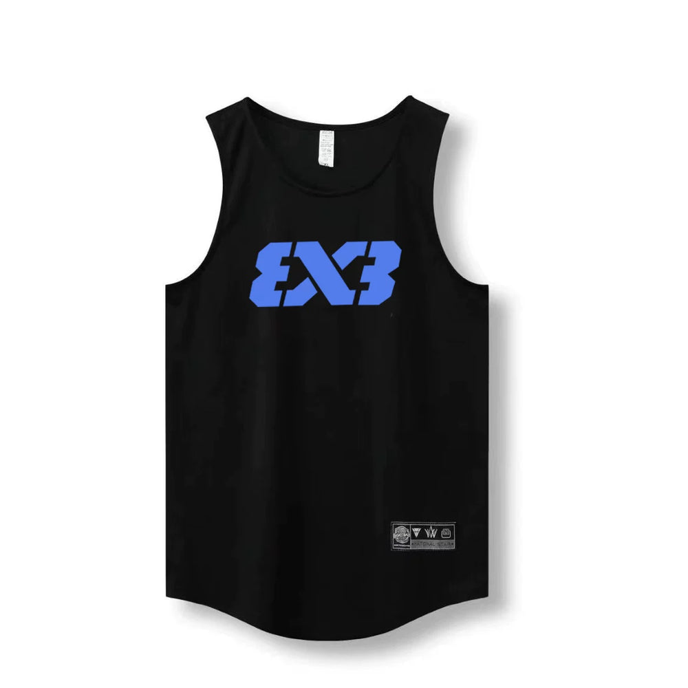 3X3 vest quick drying mesh breathable training suit FIBA basketball sports vest three on three basketball suit