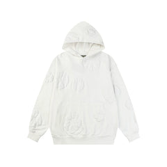 Denim Tears Cotton Wreath Graphic Hoodie - White / Stealth Edition