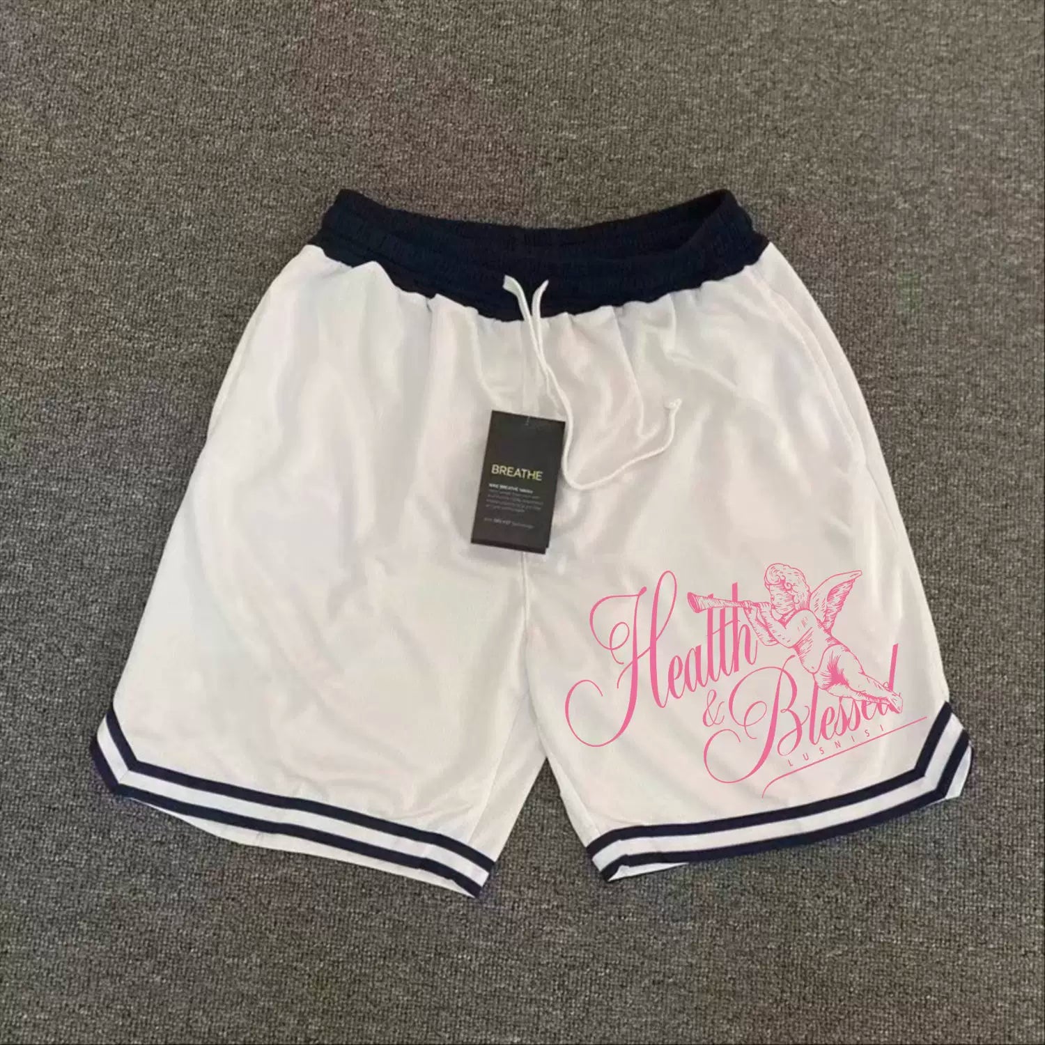 New American fashion brand high street basketball shorts, men's casual shorts, loose sports pants, quarter pants, training pants