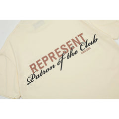 Representative London limited edition letter short sleeved American fashion brand high street casual summer pure cotton loose fitting men's and women's T-shirt