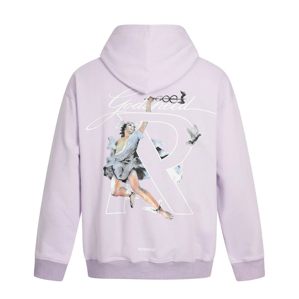REPRESENT Big R Letter Angel American Trendy Brand Hoodie High Street Hip Hop Loose Casual Couple Style