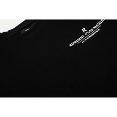 Representative joint slogan letter short sleeved American niche trendy brand high street pure cotton loose couple T-shirt for men and women