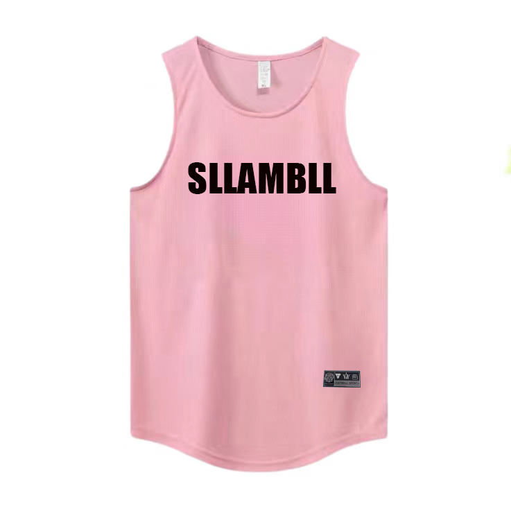 Basketball Quick drying Mesh American Training Fitness Tank Top Shooting Summer Loose Round Neck Breathable and Moisture Absorbing Running Sleeveless