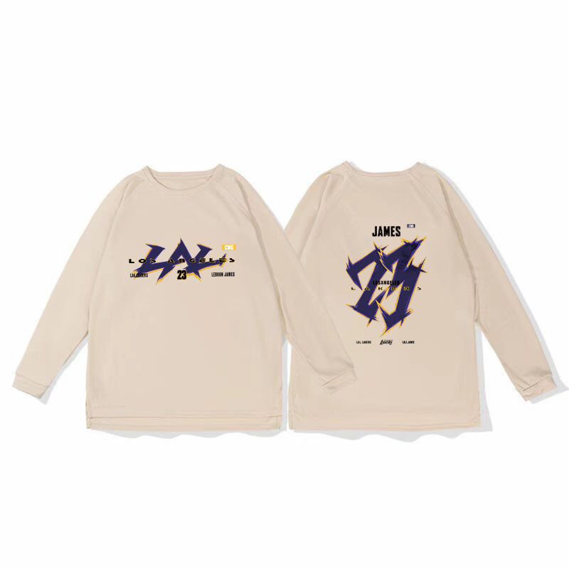 James' basketball training uniform, quick drying sports top, autumn and winter running fitness shooting suit, long sleeved loose winter