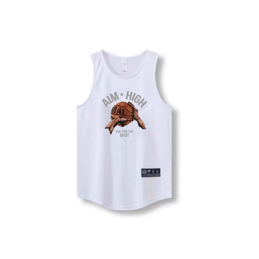 New American basketball vest training summer sleeveless basketball shooting suit sports top loose fitness narrow shoulder jersey