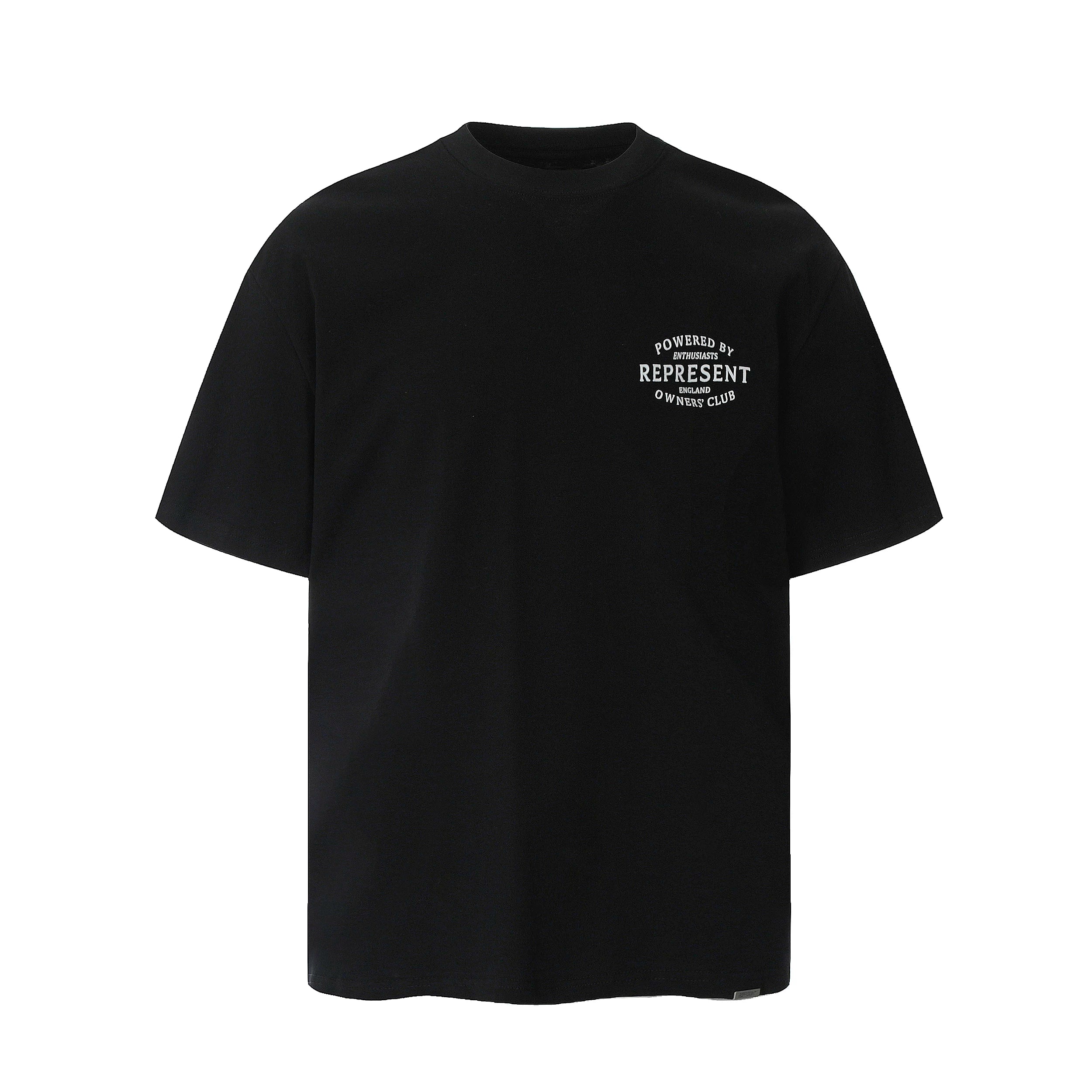 Representative classic letter slogan short sleeved American niche trendy brand high street summer pure cotton loose fitting men's and women's T-shirt