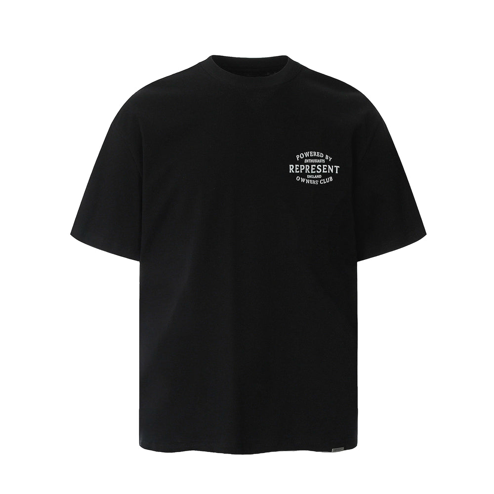 Representative classic letter slogan short sleeved American niche trendy brand high street summer pure cotton loose fitting men's and women's T-shirt