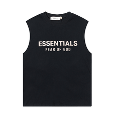 FOG Double Line ESSENTIALS Three Dimensional Letter Logo Summer Trendy High Street Loose Casual Sleeveless T-shirt Tank Top (26)