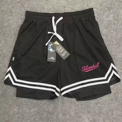 New American style trendy high street basketball letter printed men's summer vacation two shorts loose training sports pants
