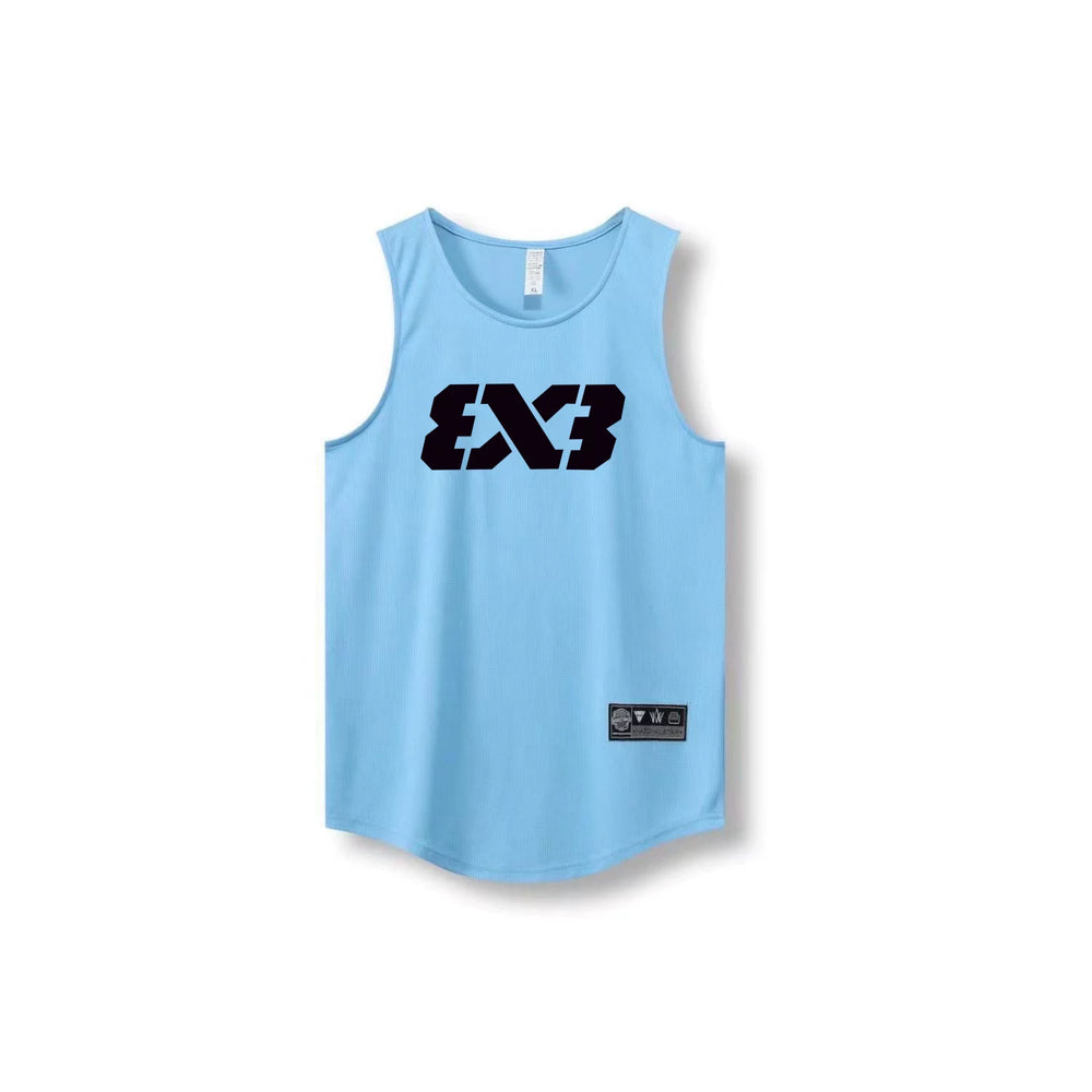 3X3 vest quick drying mesh breathable training suit FIBA basketball sports vest three on three basketball suit