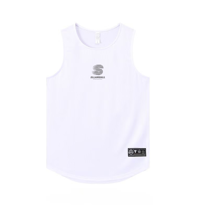 2025 Summer New Training Tank Top Loose Round Neck Sweat Absorbing Basketball Quick drying Throwing Suit Sleeveless Mesh Breathable