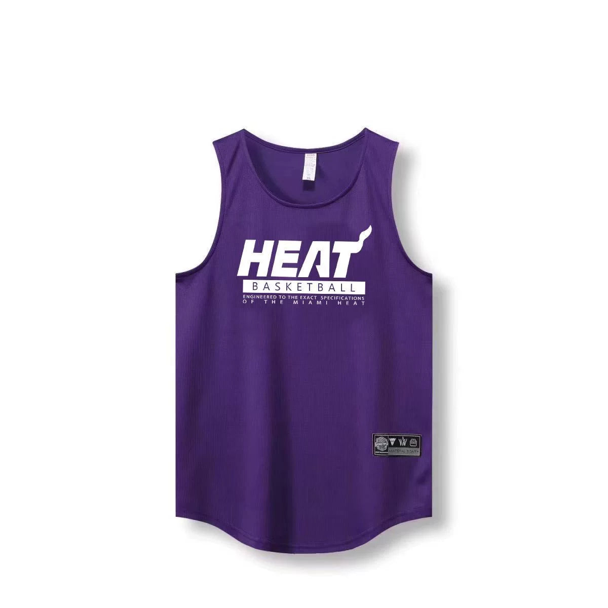American sports vest men's summer quick drying mesh breathable round neck top training clothes fitness basketball clothes heat team uniform