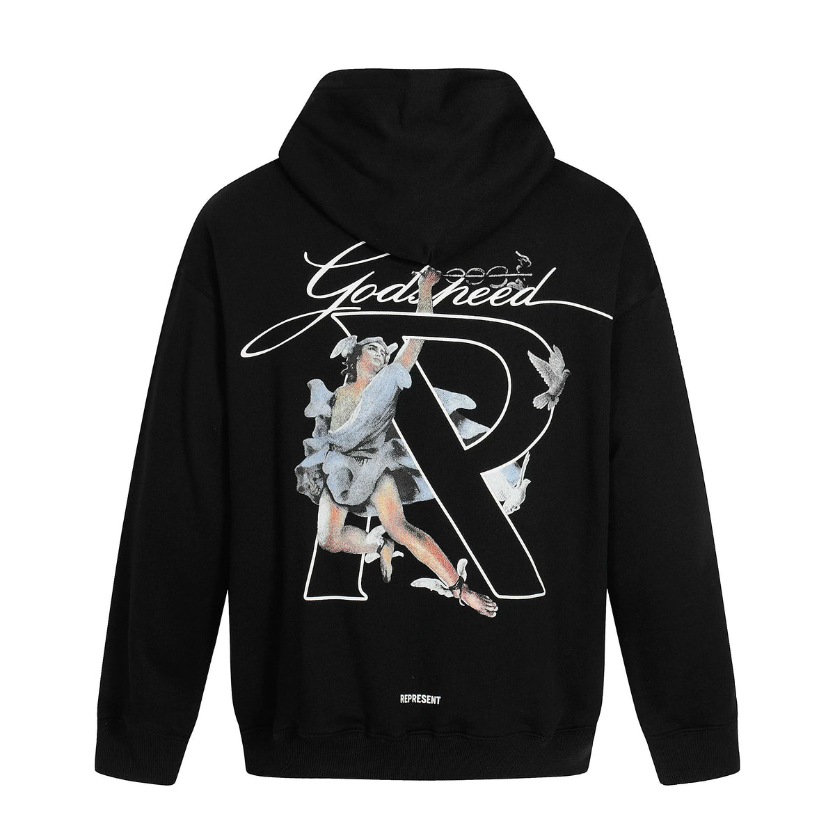REPRESENT Big R Letter Angel American Trendy Brand Hoodie High Street Hip Hop Loose Casual Couple Style