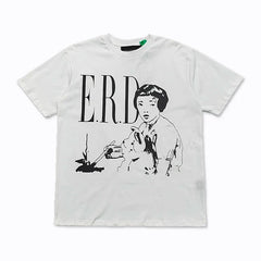 Enfants Riches Déprimés "E.R.D" Geisha Illustration T-Shirt - White
