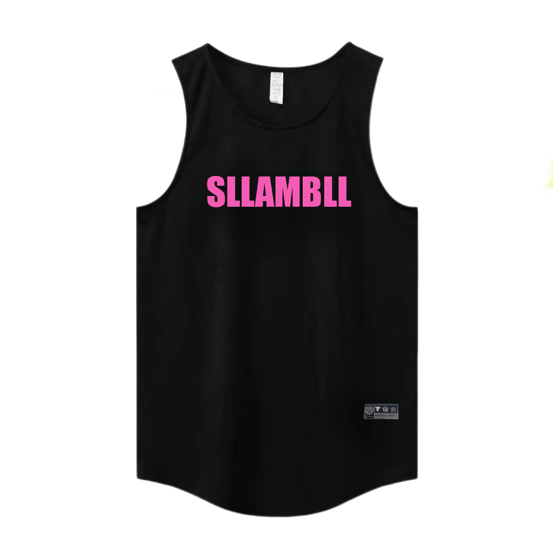 Basketball Quick drying Mesh American Training Fitness Tank Top Shooting Summer Loose Round Neck Breathable and Moisture Absorbing Running Sleeveless