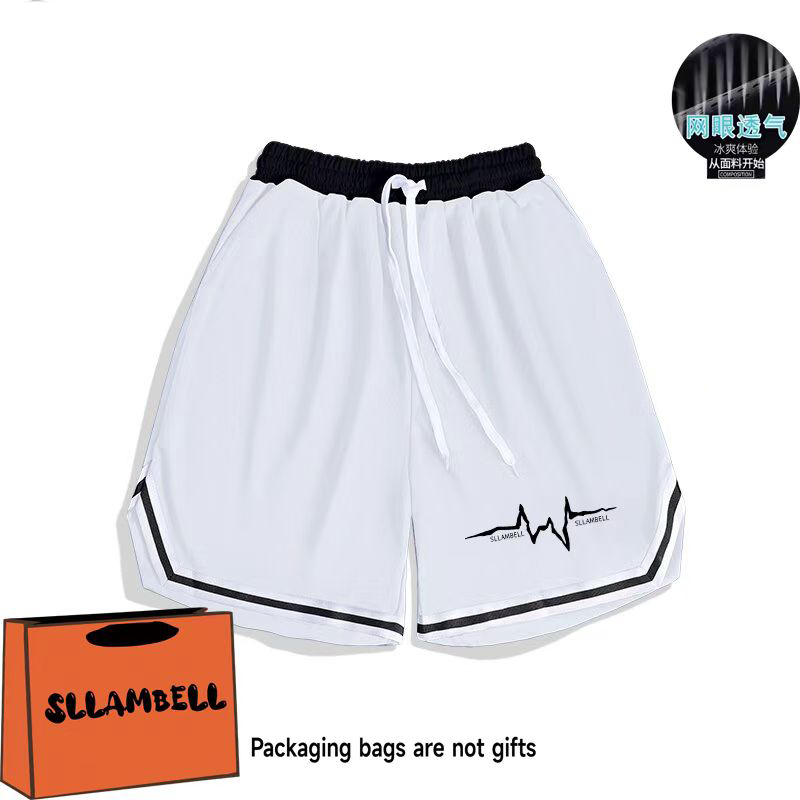 American alphabet high street casual five point sports training basketball summer loose trendy brand quick drying five point shorts