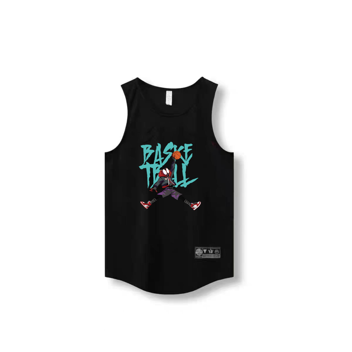 Spider Man dunk niche basketball vest training sleeveless basketball shooting suit sports loose fitness narrow shoulder jersey