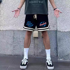 American alphabet high street casual five point sports training basketball summer loose trendy brand quick drying five point shorts