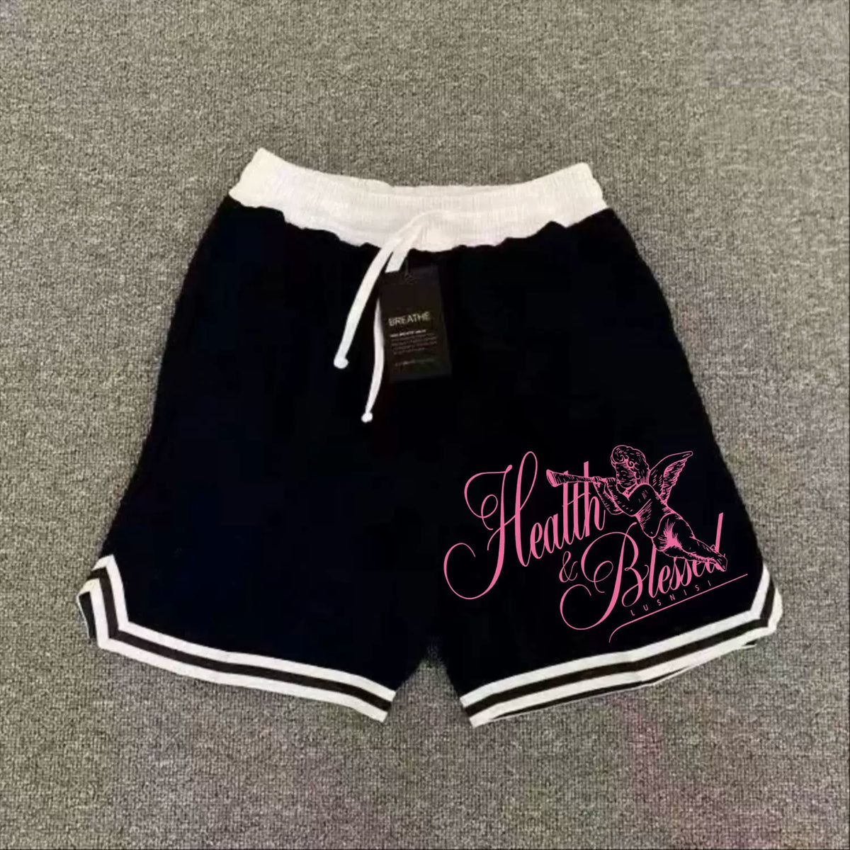 New American fashion brand high street basketball shorts, men's casual shorts, loose sports pants, quarter pants, training pants