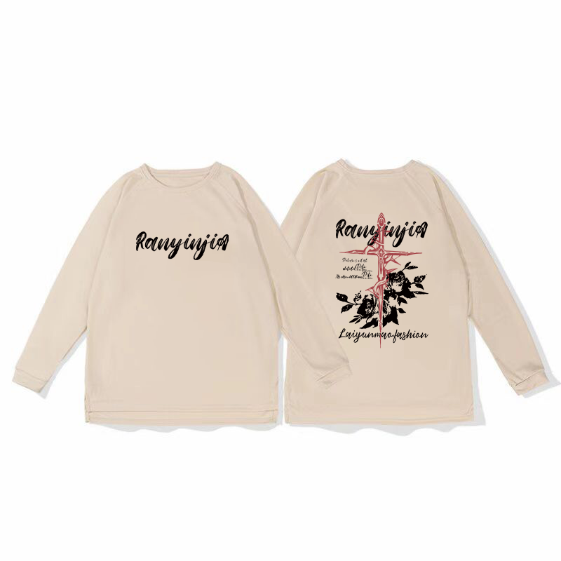 New Flower Sword Net Eye Speed Drying Sports Shoulder Long Sleeve T-shirt Men's Training American Shooting Clothes Running Breathable Autumn and Winter