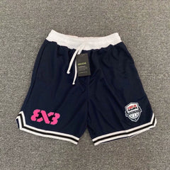 American shorts basketball 3v3 training five point shorts quick drying mesh three on three master tournament sports loose casual pants