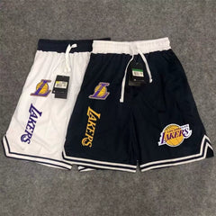 Lakers men's loose casual breathable running sports pants, American basketball training shorts, quick drying shooting pants