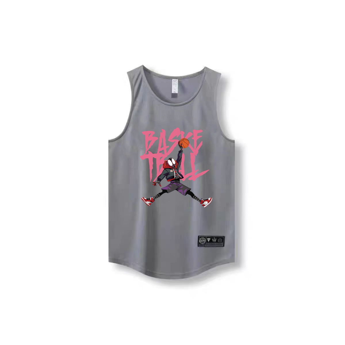 Spider Man dunk niche basketball vest training sleeveless basketball shooting suit sports loose fitness narrow shoulder jersey