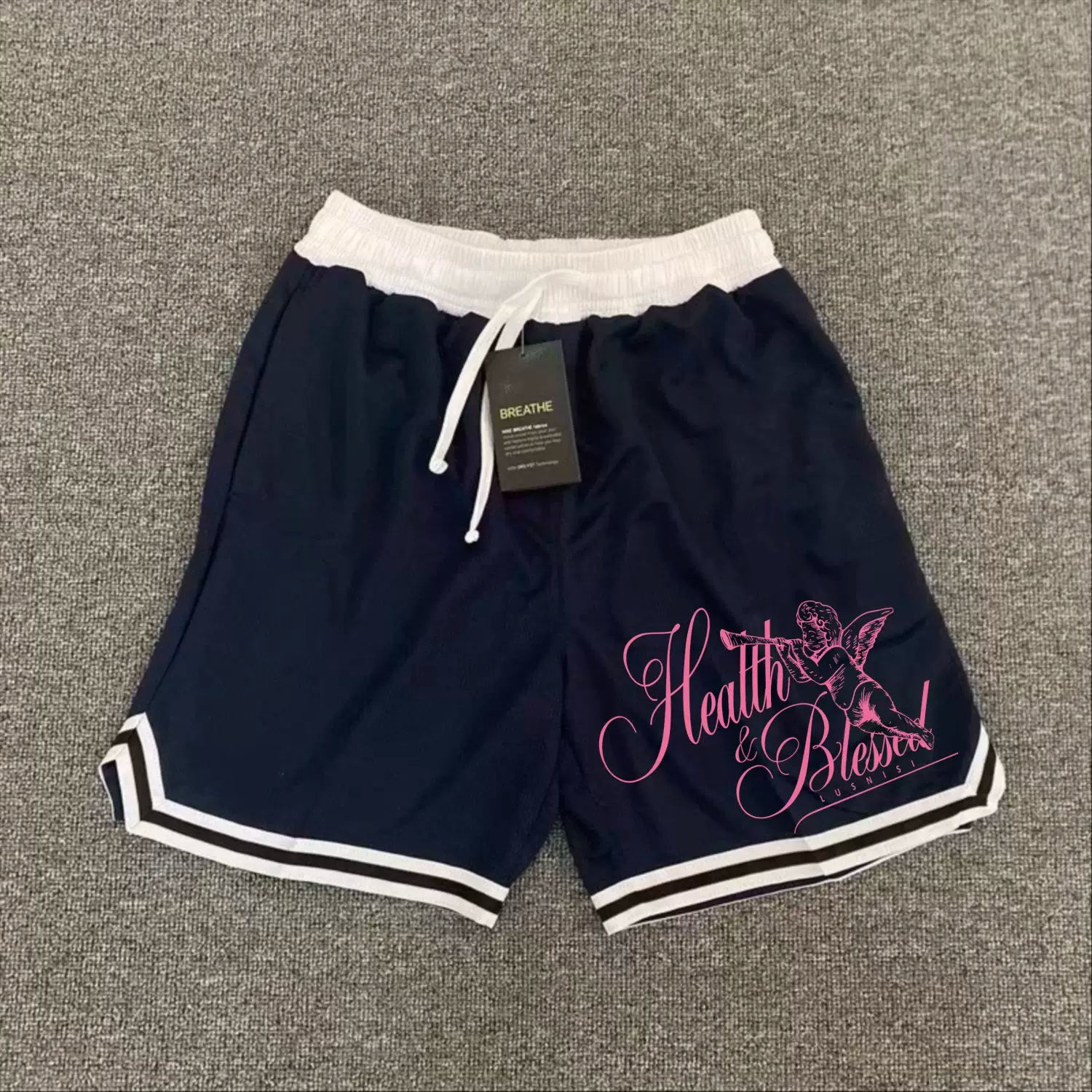New American fashion brand high street basketball shorts, men's casual shorts, loose sports pants, quarter pants, training pants