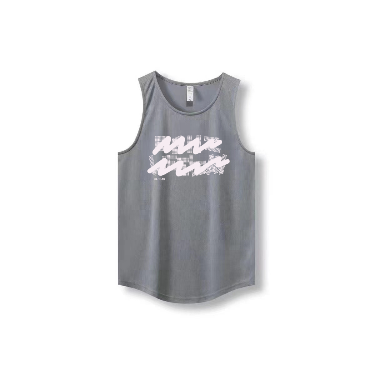 New Ins trendy brand summer ice silk cool sensation quick drying mesh breathable versatile men's and women's sleeveless camisole trendy