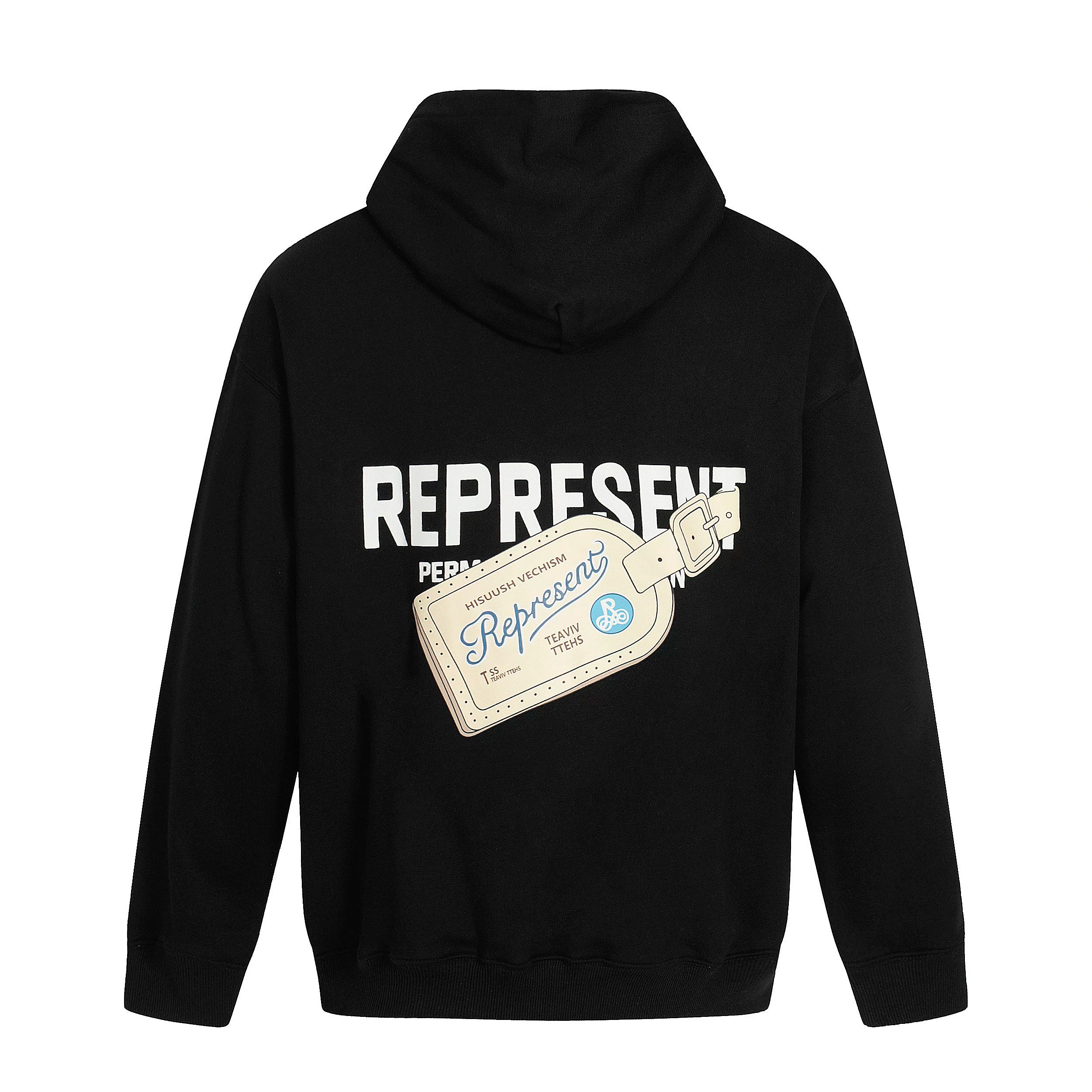 REPRESENT REP Alphabet Tag American Trendy Brand Hoodie High Street Hip Hop Loose Casual Couple Style