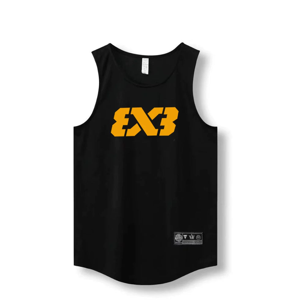 3X3 vest quick drying mesh breathable training suit FIBA basketball sports vest three on three basketball suit