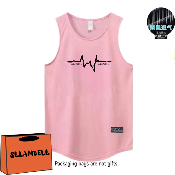 Letter print basketball quick drying mesh American training vest shooting summer loose round neck breathable and moisture absorbing sleeveless