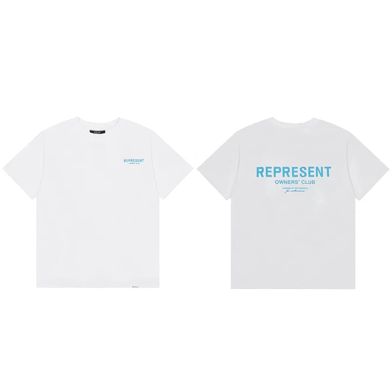 Represent Owners' Club Graphic T-Shirt - White/Blue