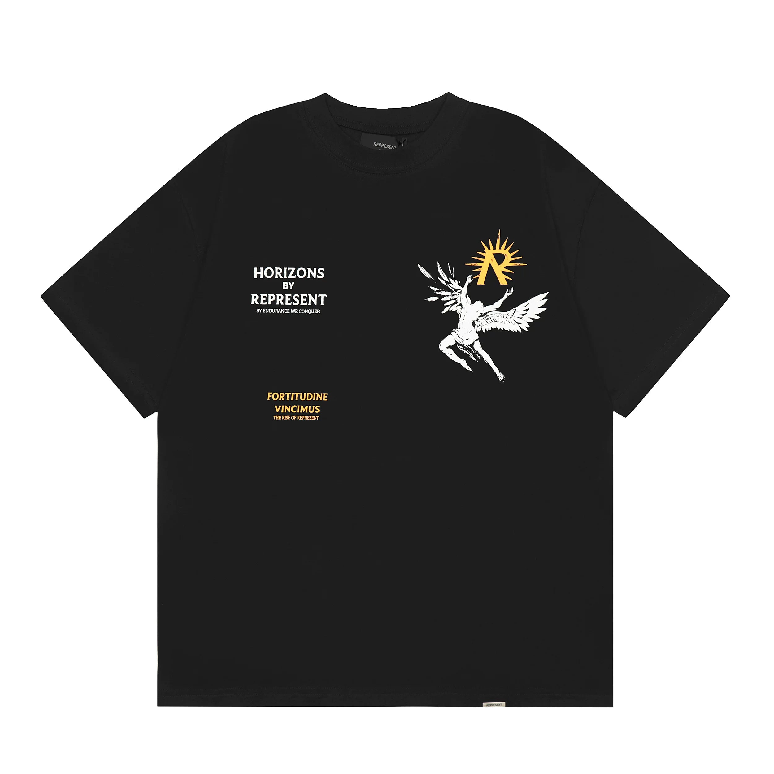 Representative angel goddess letter short sleeved American niche trendy brand high street summer pure cotton loose fitting men's and women's T-shirt