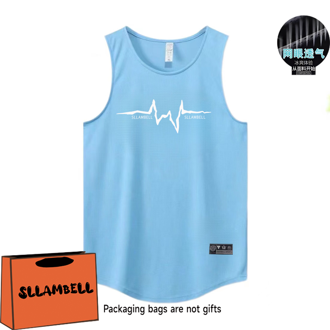 Letter print basketball quick drying mesh American training vest shooting summer loose round neck breathable and moisture absorbing sleeveless