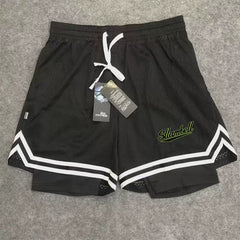 New American style trendy high street basketball letter printed men's summer vacation two shorts loose training sports pants
