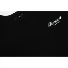 Representative back cursive letter short sleeved American niche fashion brand high street summer pure cotton loose fitting men's and women's T-shirt