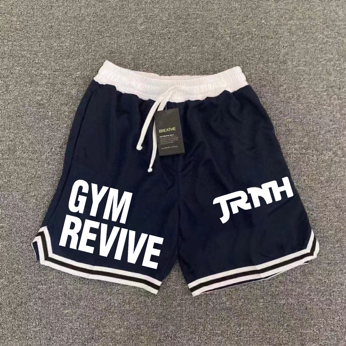 Printed American basketball shorts, quick drying mesh five quarter pants, training stripes, trendy sports, loose fit, fitness, running, summer