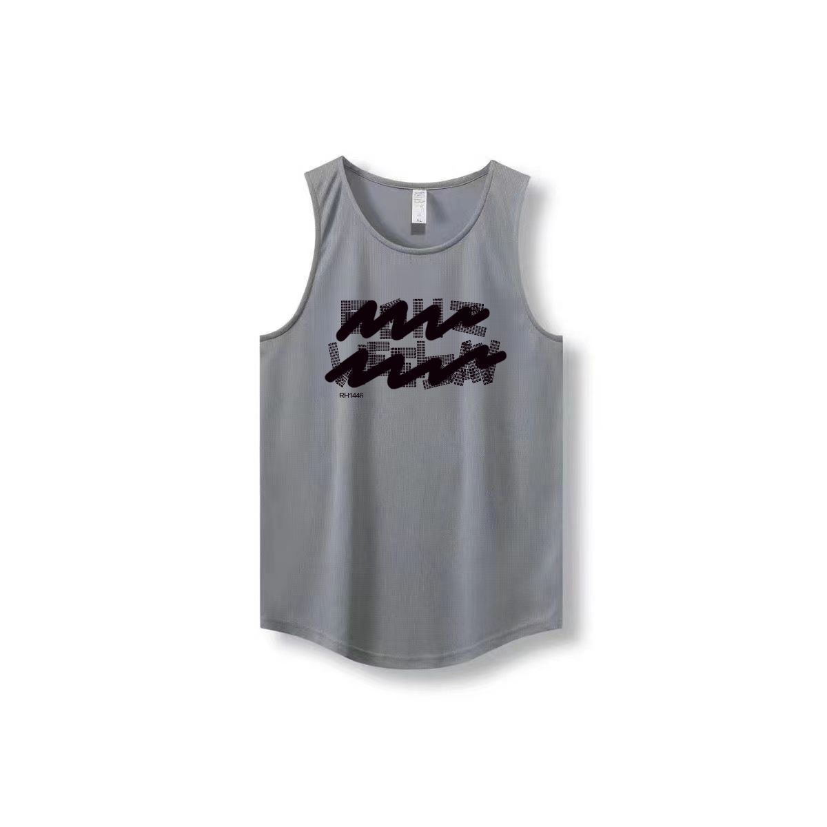 New Ins trendy brand summer ice silk cool sensation quick drying mesh breathable versatile men's and women's sleeveless camisole trendy