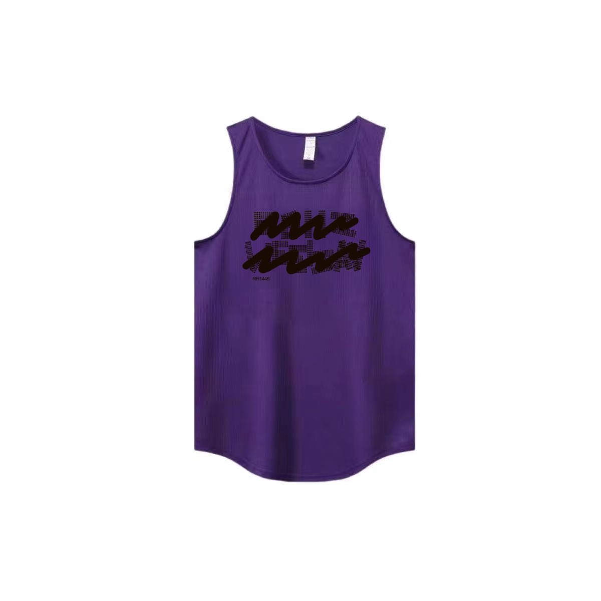 New Ins trendy brand summer ice silk cool sensation quick drying mesh breathable versatile men's and women's sleeveless camisole trendy