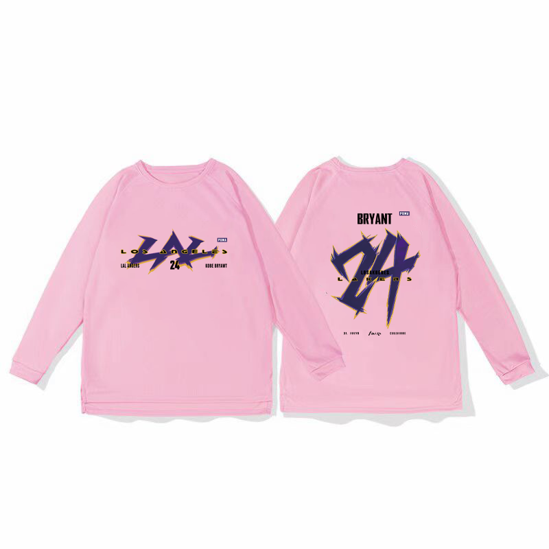 24 Kobe basketball training uniform, quick drying sports top, autumn and winter running fitness shooting suit, long sleeved loose winter